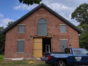 McLean Barn front after cleaning.